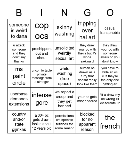 tower artfigth bingbo Bingo Card