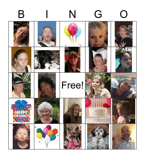 Jangula Birthday Bingo Card