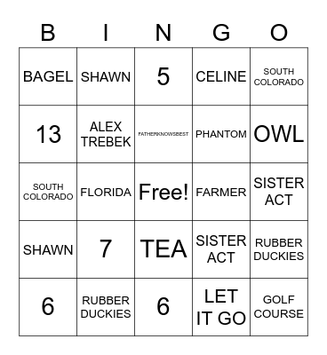 KAREN'S BRIDAL BINGO! Bingo Card