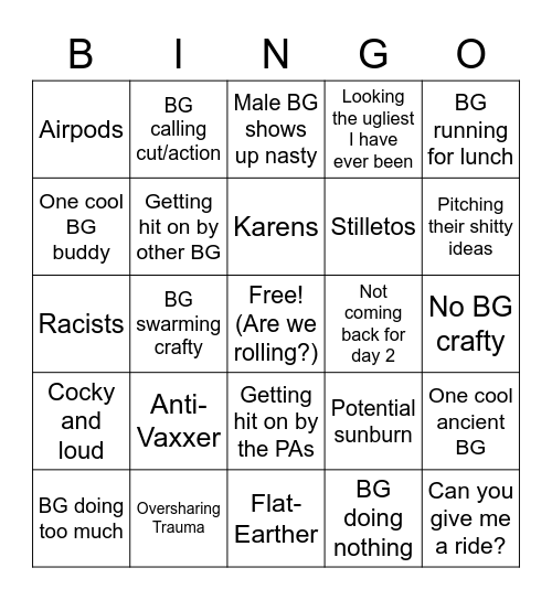 Background Bingo Card