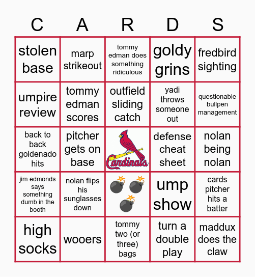 st louis cardinals bingo 2022