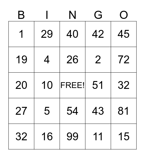 Happy Birthday Amia Bingo Card