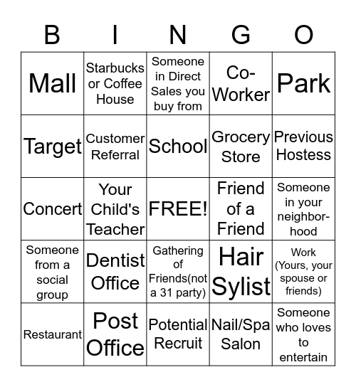 March Madness BINGO Blitz Challenge Bingo Card