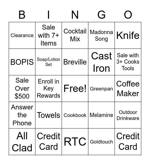 Sunday Sunday Sunday! Bingo Card