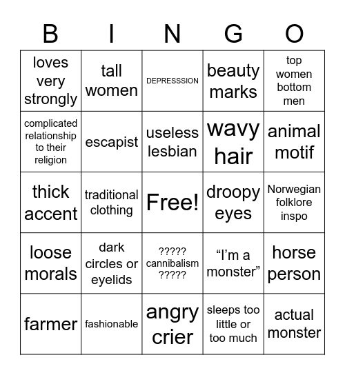 MURI OC BINGO Card