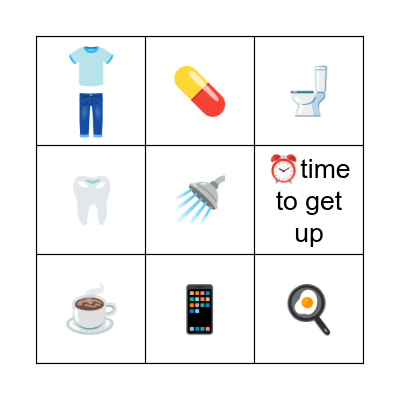 Monday Bingo Card