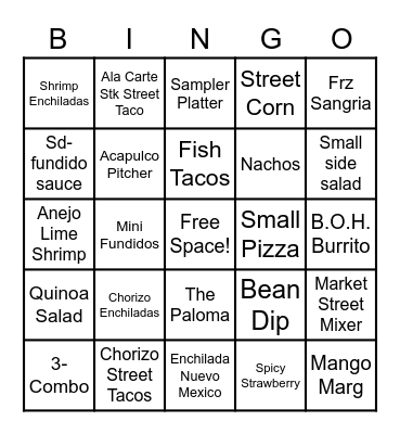 The Hunger Games Bingo Card