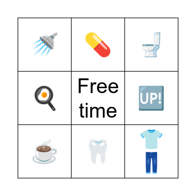 tomorrow Bingo Card