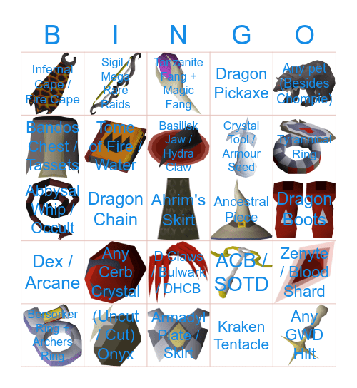 Tan Tan Clan Chat Bingo Card