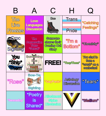 The Bachqueer Bingo Card