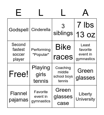 Foundational Elements of Ella Bingo Card