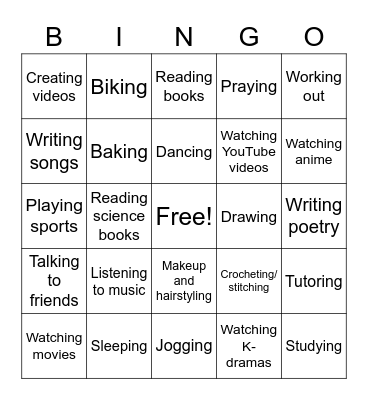 InTACT Human Bingo! Bingo Card