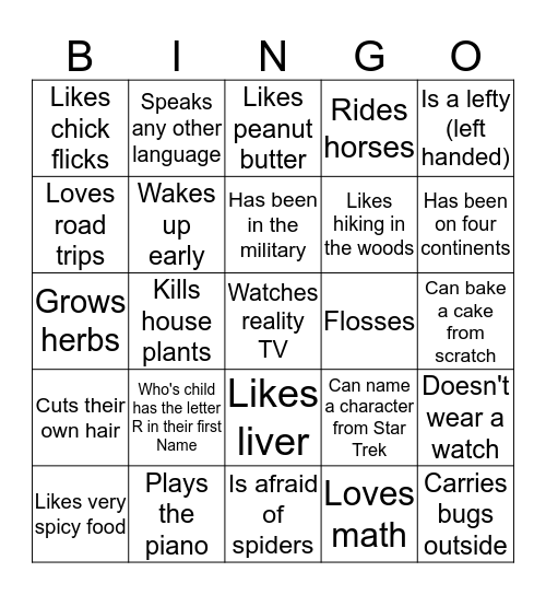 Bingo Card