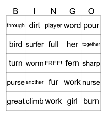 BINGO Card