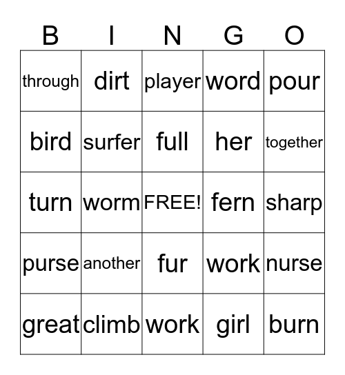 BINGO Card