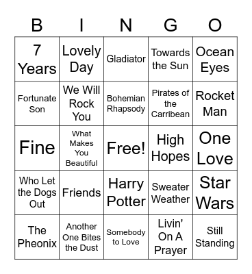 Romey Bingo Card