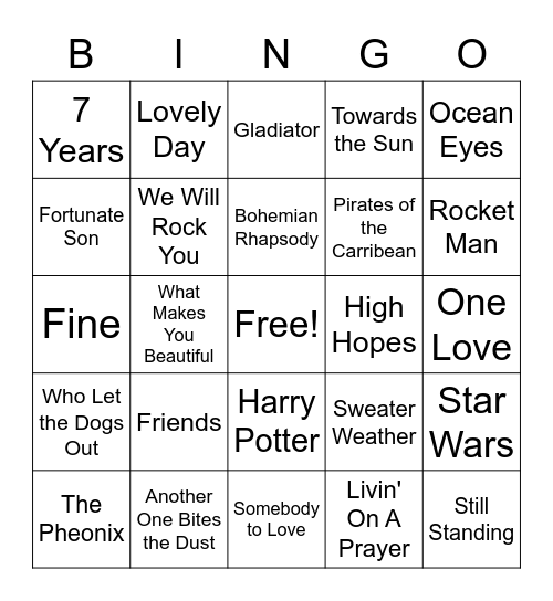 Romey Bingo Card