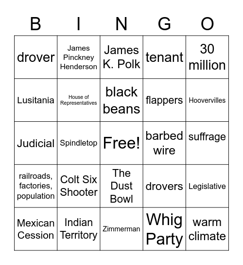 **Final Exam Bingo Cards Bingo Card