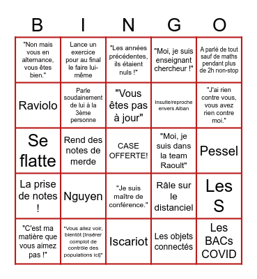 MBK Bingo Card