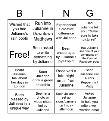 Bash BINGO "Have you ever...?" Bingo Card