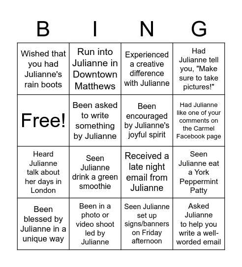 Bash BINGO "Have you ever...?" Bingo Card