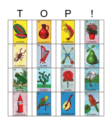 DIY Loteria Bingo Card