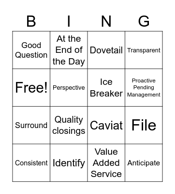 Scott-ism BINGO Card