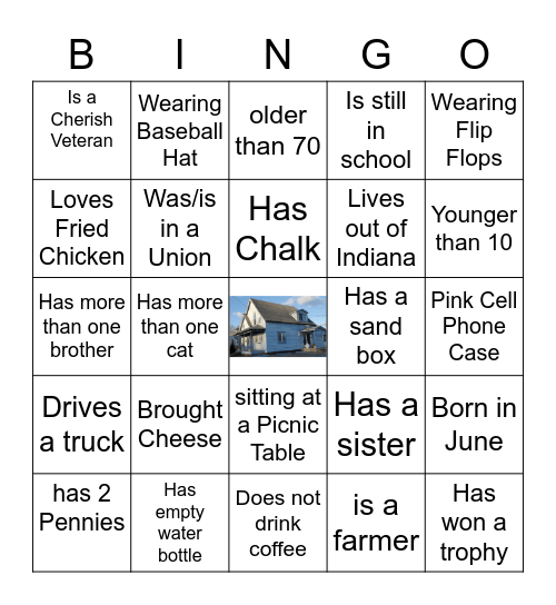 Terrell - Delk Family Reunion Bingo Card