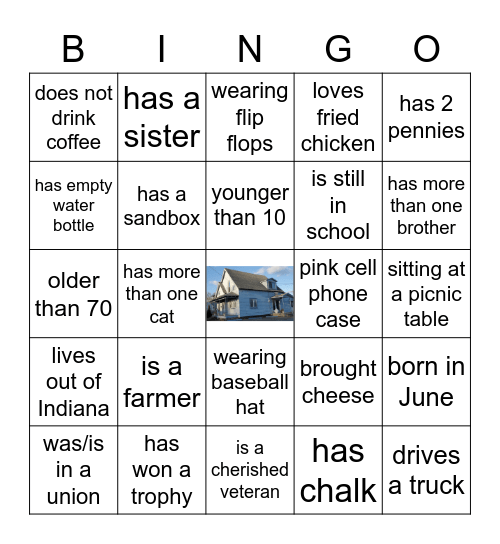 Terrell - Delk Family Reunion Bingo Card