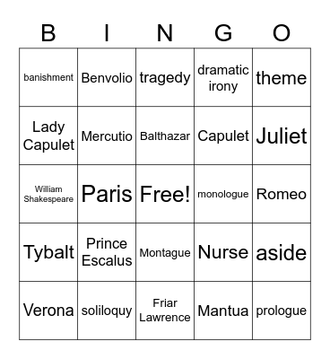 UntiRotled Bingo Card