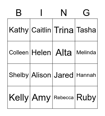 Getting to know OCS Bingo Card