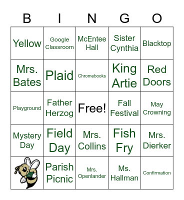 Little Flower Bingo Card