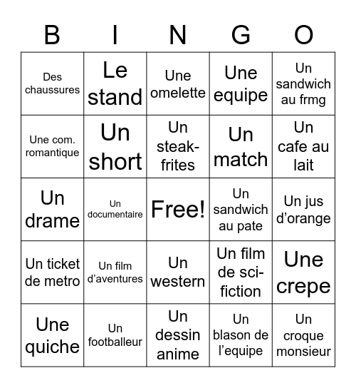 Unite 4 Bingo Card