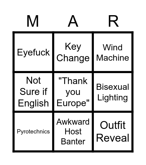 Drink If... Bingo Card