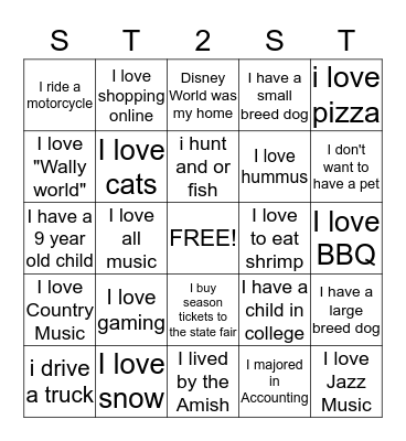 Team Schaaf Bingo Card