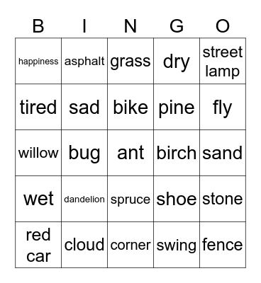 Kuka on nopein ja onnekkain? Bingo Card