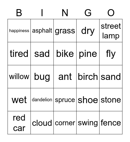 Kuka on nopein ja onnekkain? Bingo Card