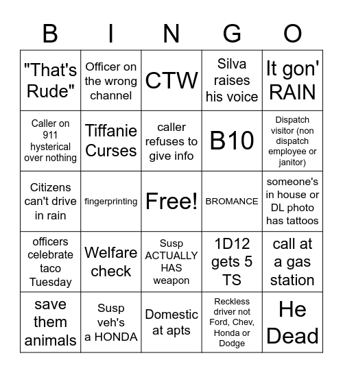 'SPATCH BINGO Card