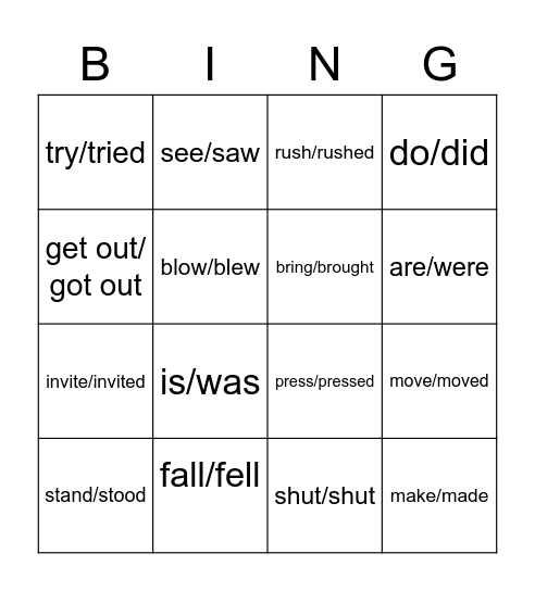 SE3 Bingo Card