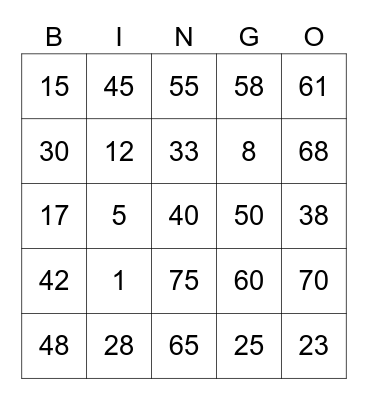 DV97EUNHA Bingo Card