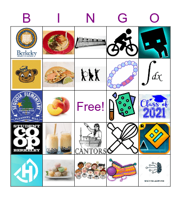 Kyra Nicole's Grad 2021 Bingo Card