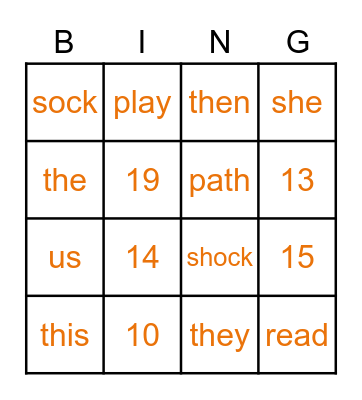 GAME DAY BINGO! Bingo Card