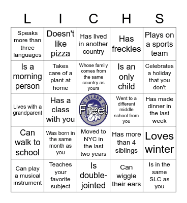 Field Day Bingo: Find someone who... Bingo Card