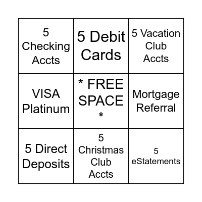 * MSC BINGO* Bingo Card