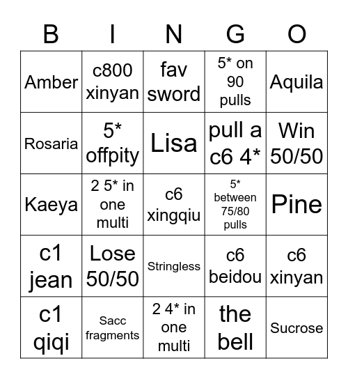 Eula pulls Bingo Card
