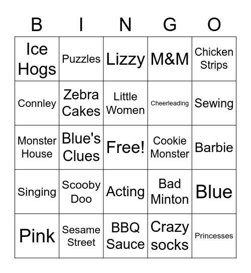 Graduation BINGO Card
