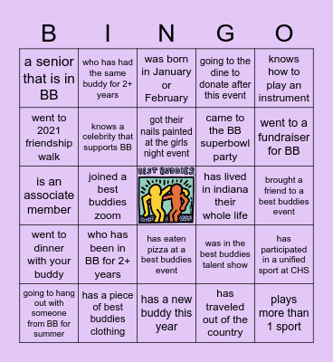 Best Buddies Bingo! Bingo Card