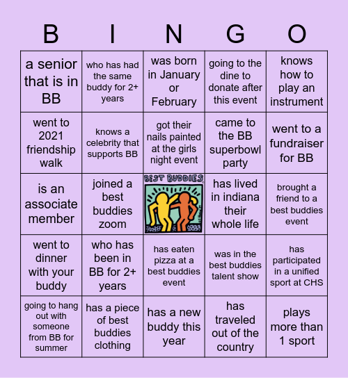 Best Buddies Bingo! Bingo Card