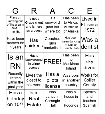 Who  ?  ?  ? Bingo Card