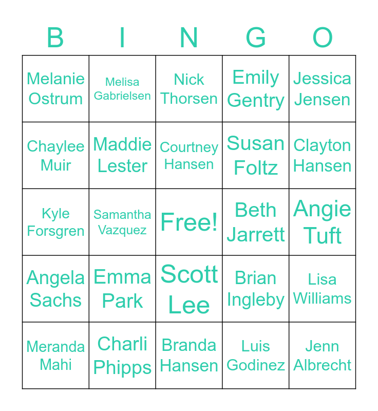Springo Bingo - Employee Style Bingo Card